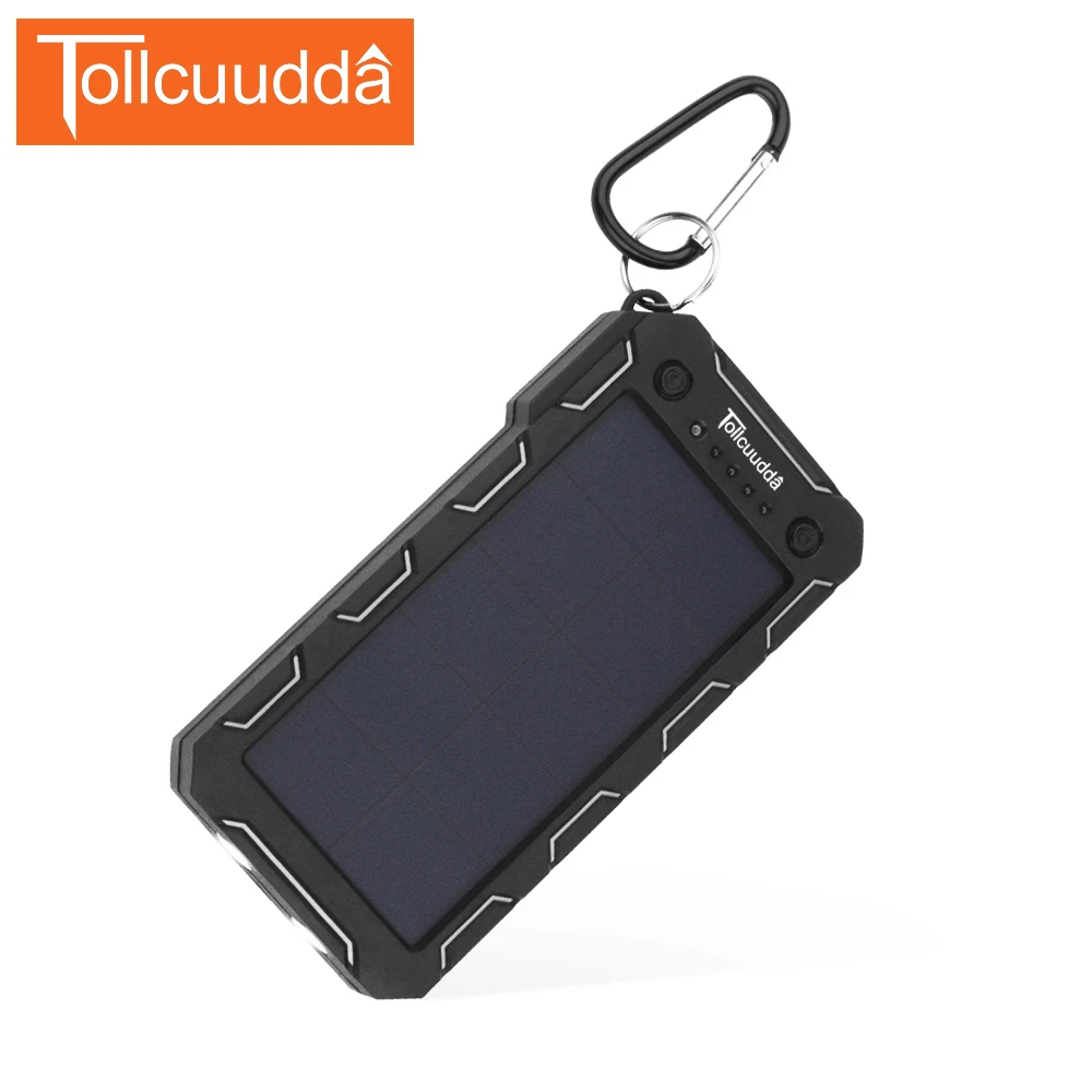 imágenes para Tollcuudda Banco Pover Energía de La Batería Externa 15000 mAH Cargador Solar Portátil Usb Powerbank Móvil Cargador Para Iphone Xiaomi mi imágenes para Tollcuudda Banco Pover Energía de La Batería Externa 15000 mAH Cargador Solar Portátil Usb Powerbank Móvil Cargador Para Iphone Xiaomi mi