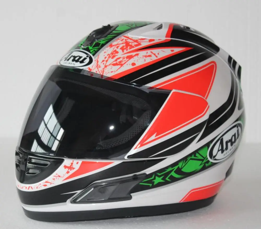 ARAI RX-7 высокого качества Полный шлем мотоцикла. Ветрозащитный Теплый гоночный шлем, Capacete - Цвет: Transparent lens