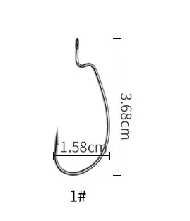 LINNHUE 10 шт. рыболовный крючок из углеродистой стали, Большой Крючок для ловли басов, крючок для ловли на крючок, свинцовая головка с колючей рукояткой, крючок для мягкой приманки, приманка для рыбалки - Цвет: 1