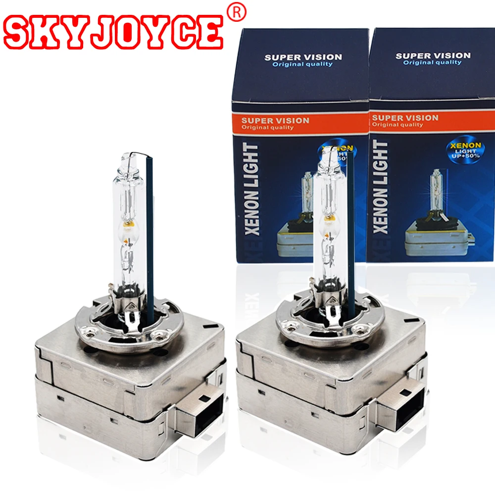 

SKYJOYCE Original 55W 35W 4300K D1S Xenon D3S 6000K 5000K D1S Xenon Lamp All Metal Base Claw 8000K D1S D3S HID Headlight Bulbs