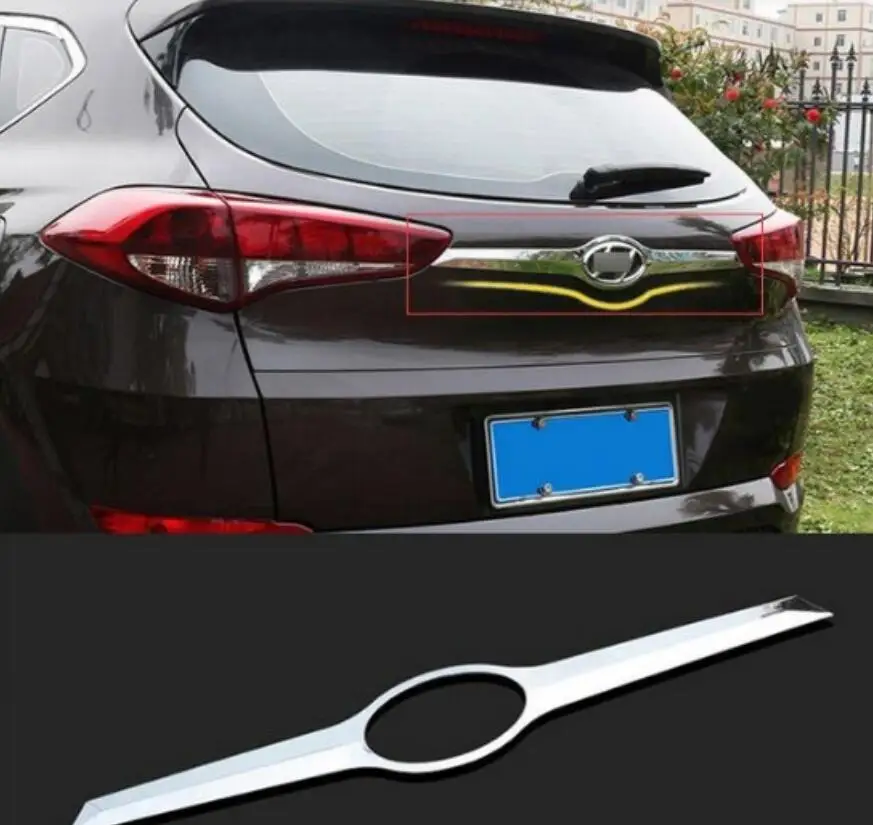 Suitable 2015- 2016 for Hyundai TUCSON TL trunk lamp cover TRIM after CHROME strip continuous casting molding | Автомобили и