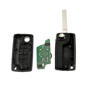 KeyforkessCE0523 Pieghevole di Vibrazione Tasto Chiave A Distanza Per Peugeot 307 3008 308 408 2 Modulazione ASK VA2 ID46 PCF7941 Transponder di Chip - YIQIXIN CE0523 Pieghevole di Vibrazione Tasto Chiave A Distanza Per Peugeot 307 3008 308 408