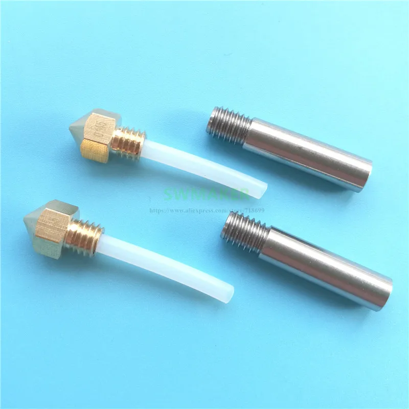 

New size MK9 0.45mm PTFE inside nozzle and heat break for CTC FDM A8 i3 3D printer