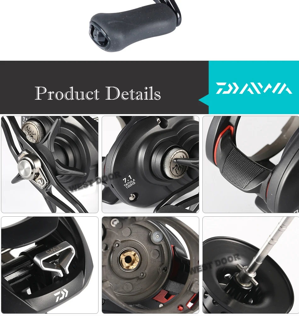 Новинка, DAIWA TATULA 100 H 100HL 100HS 100HSL 100XS 100XSL MAX DRAG 5 кг Низкопрофильная Рыболовная катушка, литейная катушка 7BB+ 1RB