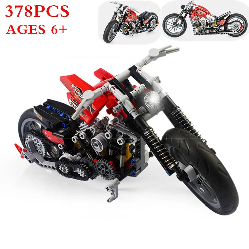 

Decool 3354 Technic Motorbike Motorcycle Car building bricks blocks toys for children Boy Game Gift XD98