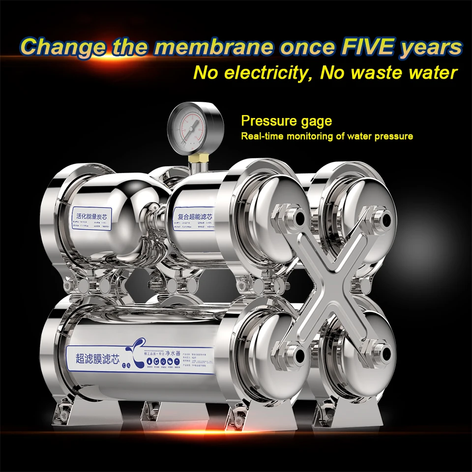 Buy Household water filter system stainless steel 6