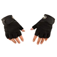 Мужские зимние лыжные перчатки с полупальцами, противоударные водонепроницаемые, анти-холодные, для катания, для тренировок, бега, катания на лыжах, короткие силиконовые перчатки