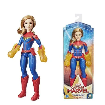 

14" Superhero Captain Marvel Carol Danvers Ms. Marvel Brie Larson PVC Action Figure Collectible Model Toy BOX 36CM B396