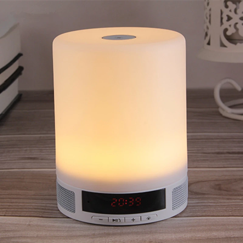 Intelligent bluetooth speaker lamp calendar desk lamp shield eye TF