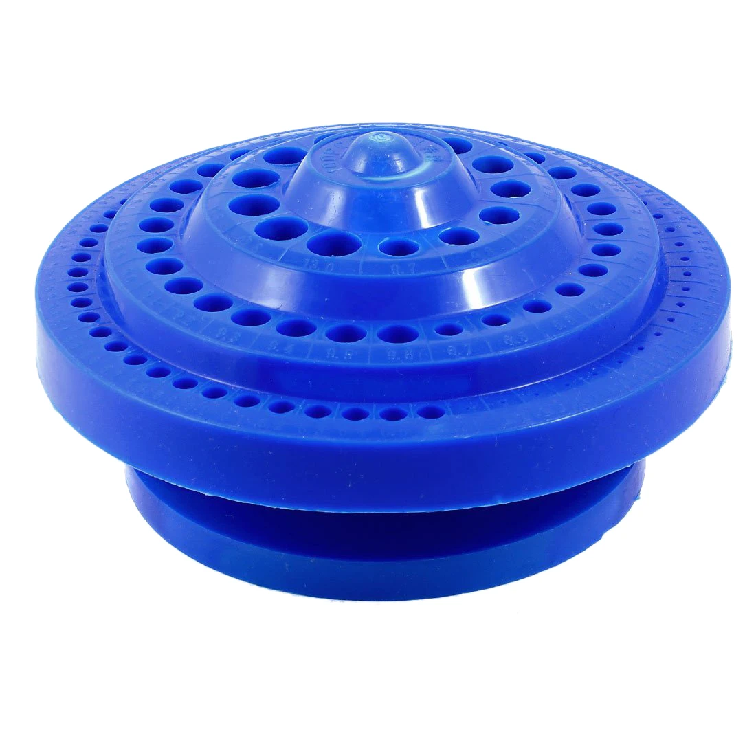 

JFBL Round Shape Plastic Hard Drill Bit Storage Case - Blue
