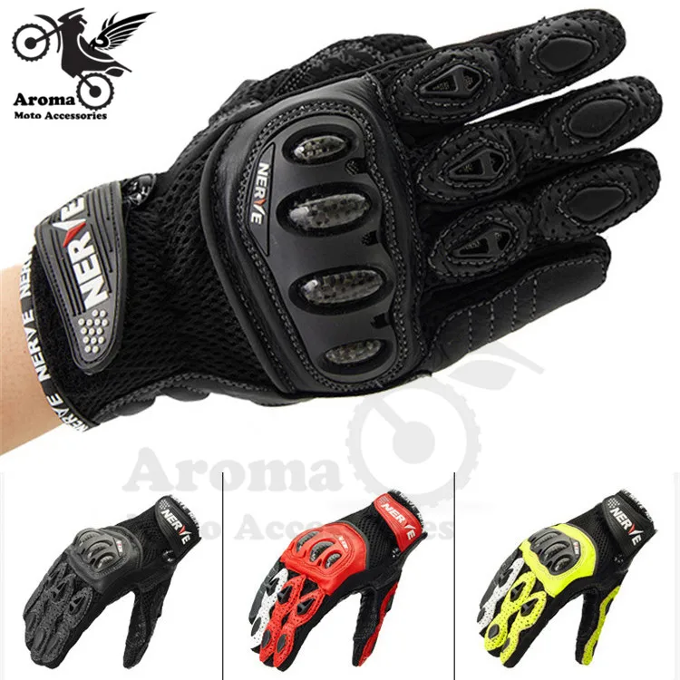top quality red yellow black leather touch screen racing motocross
