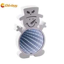 Chi-buy USB Снеговик светодиодный светильник с зеркалом туннельный светильник светодиодный светильник для украшения дома знак туннельный светильник