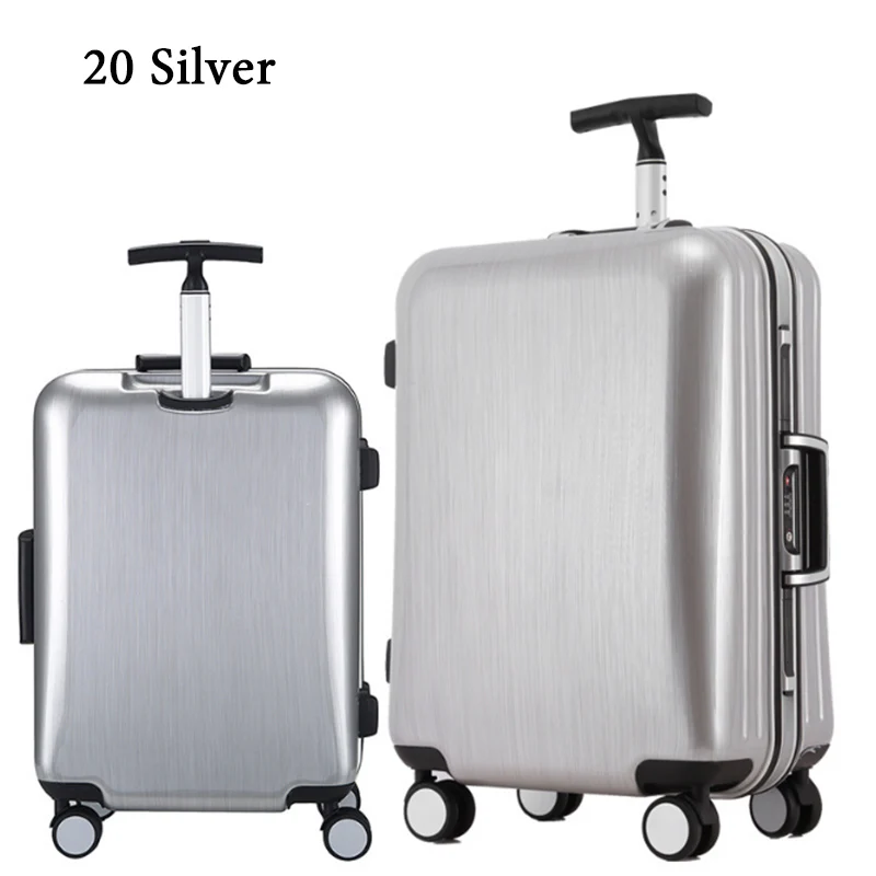 Чехол для багажа на колесиках, 4 размера, чехол для багажа, Чехол для багажа, чехол s на колесиках, Чехол для багажа - Цвет: 20 Silver