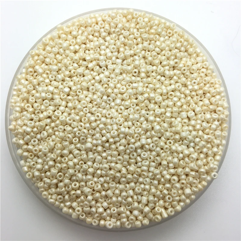 2mm 3mm 4mm 아이보리 매력 체코 유리 씨앗 비즈 DIY 팔찌 목걸이 쥬얼리 만들기 DIY 액세서리
