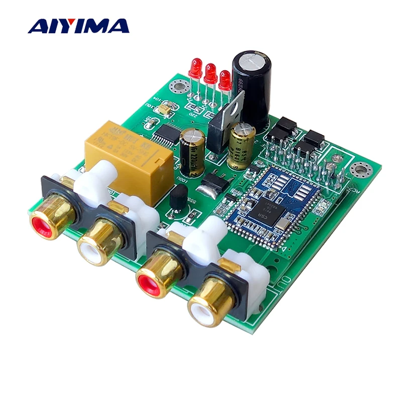 

Aiyima CSR8675 Bluetooth 5.0 APTX HD Decoder Board DAC Bluetooth Receiver Support Analog Input Output APTX APTX-HD Decoding DIY