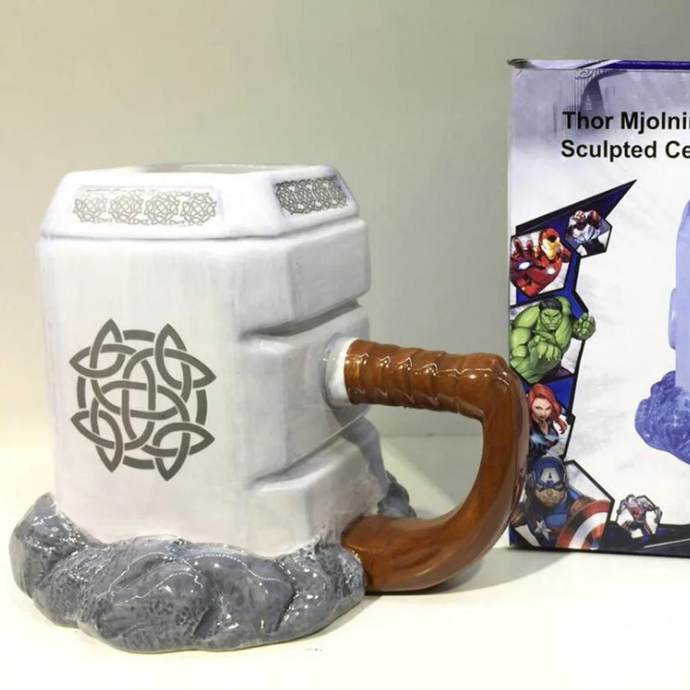 1 шт. 3D кофейные кружки thor Марвел Тор mjolnir в стиле молотка керамическая