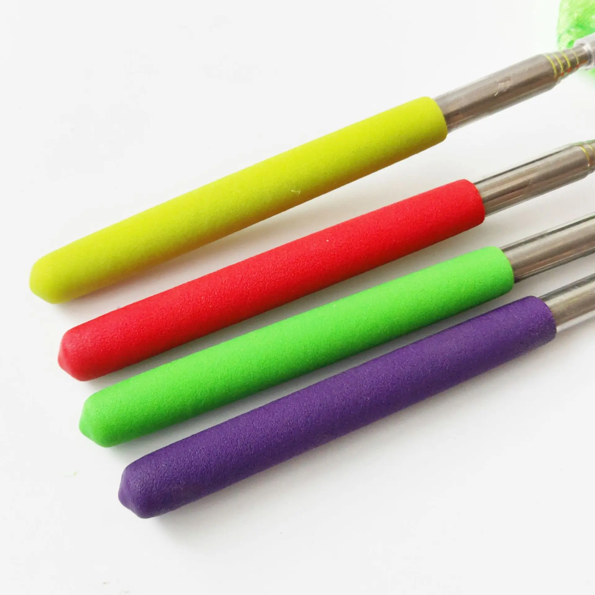4PCS Fishing Nets Stainless 86CM Telescoping Foldable Landing Net Pole casting network trap fishing nets Child Toys