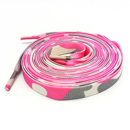 Leyou 80-150 см плоские шнурки для детей и взрослых спортивные кроссовки с шнурками разноцветные шнурки для обуви Новинка - Цвет: PinkGray