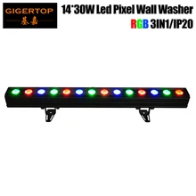 Gigertop TP-WP1430B 450 Вт RGB COB 3в1 светодиодный настенный светильник 14x30 Вт DMX/Sound Active/AUTO/Master-Slave 3 pin male& female XLR