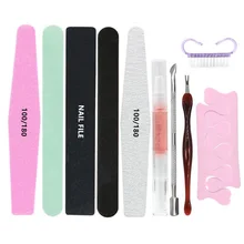 Nail Files 10 Pcs/set Nail Art File Nail Buffer Sandpaper Polishing Tool Set