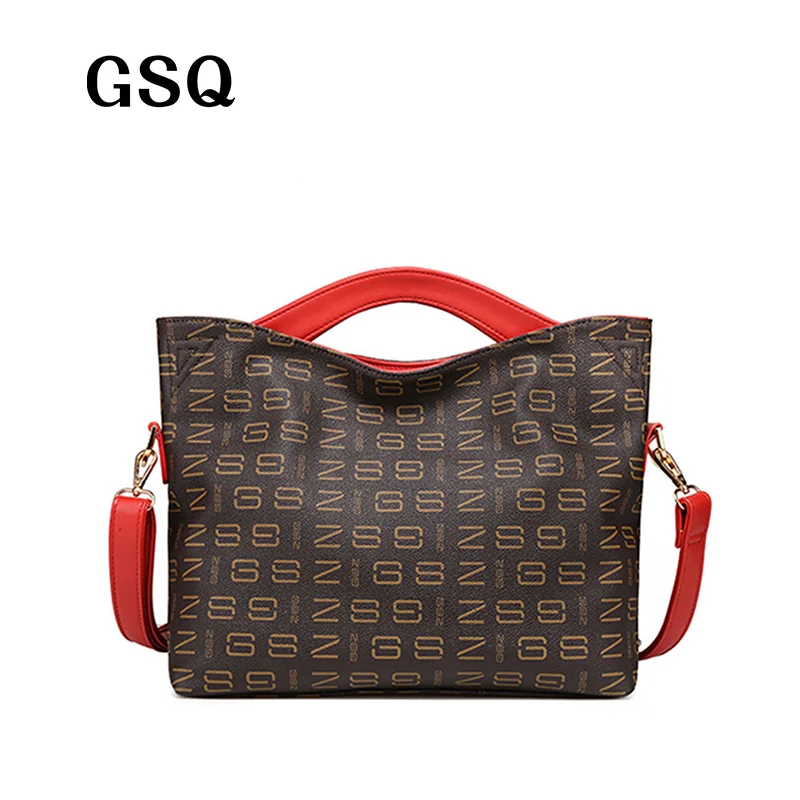 GSQ High Quality Leather Women Handbag Bag Famous Brand Luxury Leather Bags Women Bag Women ...