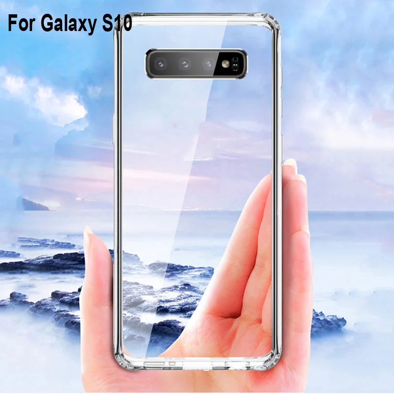HD Tansparent Tempered Glass For Samsung Galaxy S10 SM-G9730 cases 6.1'' S 10 G9730 Protective Coque | Мобильные телефоны и