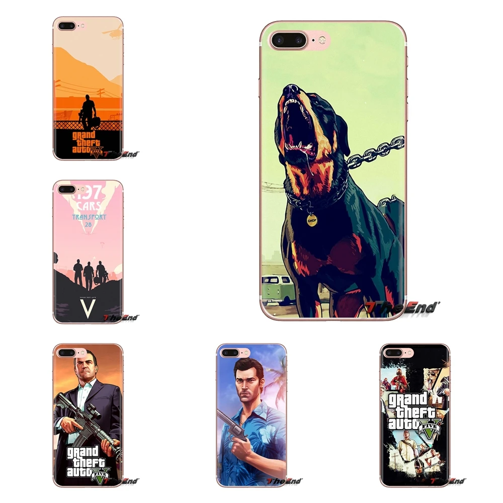 Мягкие прозрачные чехлы для Samsung Galaxy S3 S4 S5 Mini S6 S7 Edge S8 S9 S10 Plus Note 3 4 5 8 9 Grand Theft Auto V GTA |