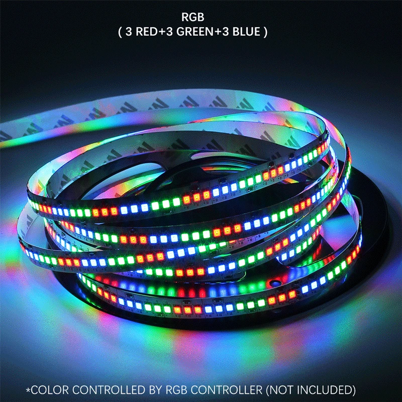 Светодиодная лента 12 В постоянного тока 2835 SMD RGB 234 светодиодов/м 5 м/лот высокая