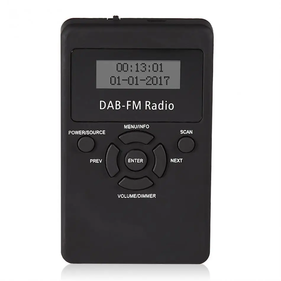 Портативный мини цифровой DAB радио двухдиапазонный DAB+ приемник fm-радио встроенный аккумулятор с наушниками