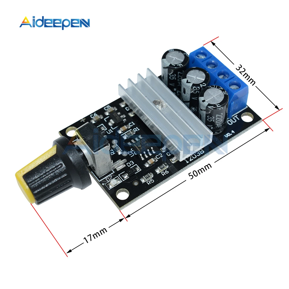 DC 6 в 12 В 24 в 28 в 3A 80 Вт ШИМ регулятор скорости двигателя Регулятор Регулируемая Переменная скорость переключатель управления с потенциометром переключатель