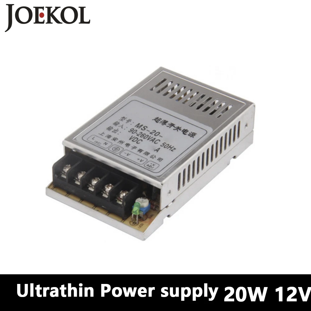 

High-quality Mini DC switching power supply 20W 12V 1.6A,Single Output for Led Strip,voltage converter AC 110V 220v to DC 12v