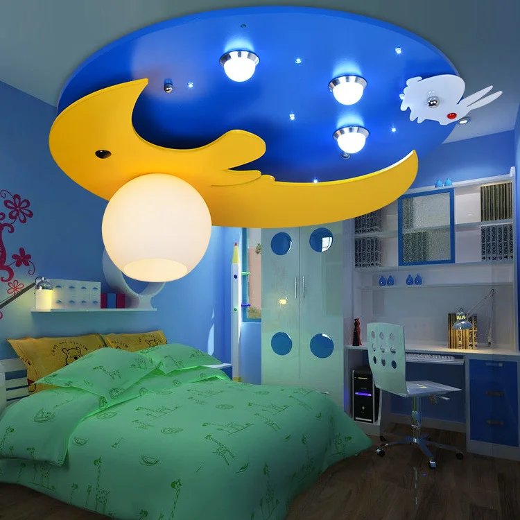 

bedroom of children room lights led to absorb dome light boys and girls cartoon lights a undertakes to the moon