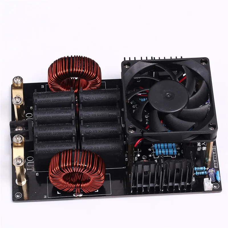 High Voltage Generator High Frequency Low Voltage ZVS Induction Heater 1000W Board With Coil for Melt Metals DC 12-40V 50A 1KW