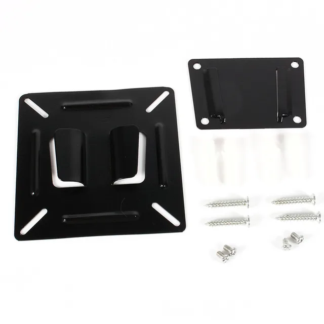 12 – 24 Inch TV Monitor Flat Screen VESA 75/100 LCD LED TV Wall Mount Bracket Flat Panel TV Holder Stand Bracket