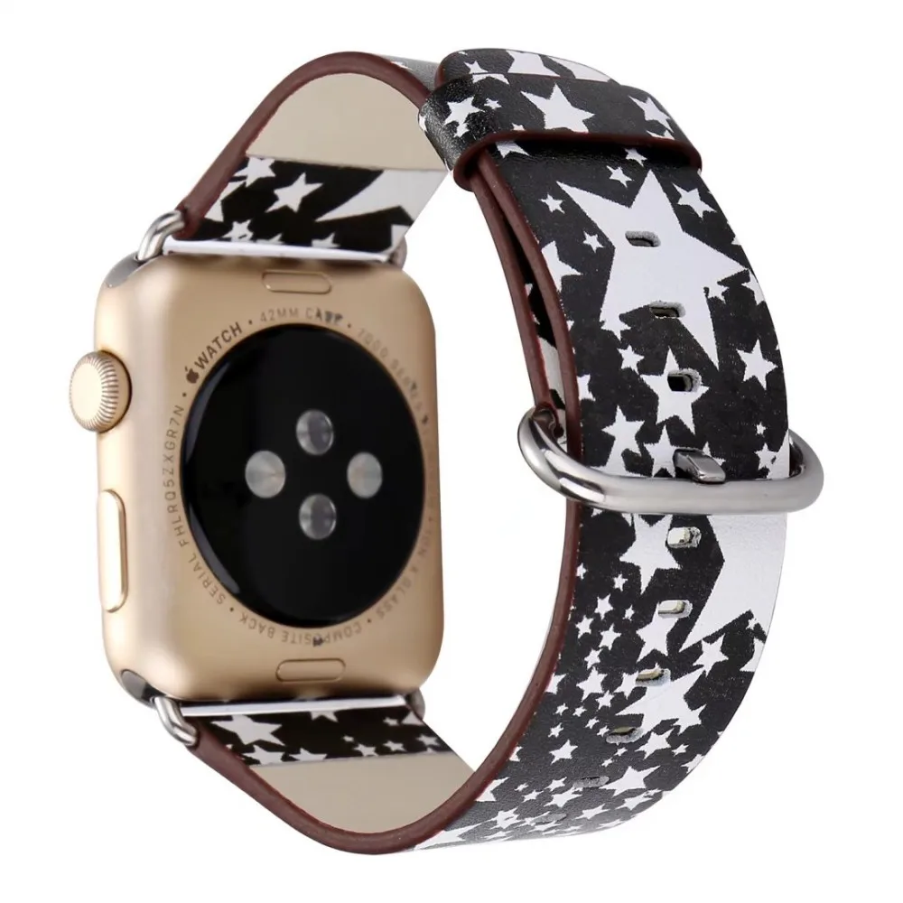 Кожаный ремешок для часов Apple Watch 44 мм 42 40 38 сменные ремешки iWatch Series 1 2 3 4 5|Ремешки