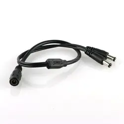 DHL (400 шт./лот) 5.5x2.1 мм 1 Женский до 2 мужской AC DC Питание разветвитель кабель для видеонаблюдения Светодиодные ленты оптовая продажа