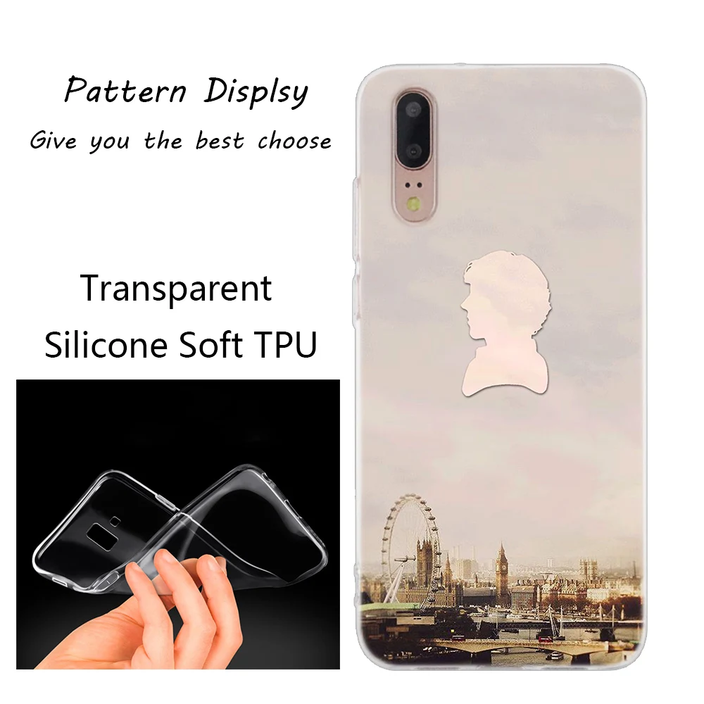 Популярный силиконовый чехол 221B i am Sherlock Holmes Sherlocked для huawei P30 P20 P10 P9 P8 Lite P30 P20 Pro Mini P Smart Plus - Цвет: 002