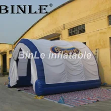 Подгонянный синий водонепроницаемый портативный надувной автомобиль гаражный шатер надувной туннель шатер для коммерческих мероприятий
