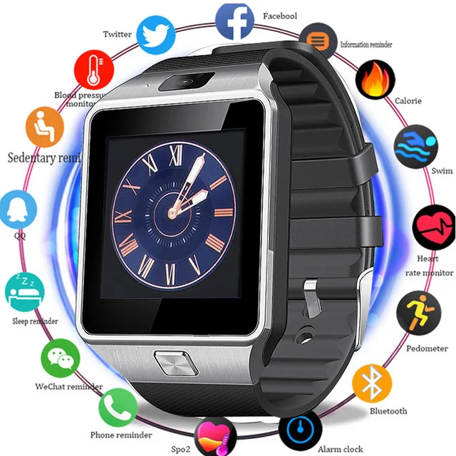 

Smart Watch DZ09 Phone With Camera Sim TF Card Android Bluetooth SmartWatch Phone Call Bracelet Watch for Android 2019 Men Women