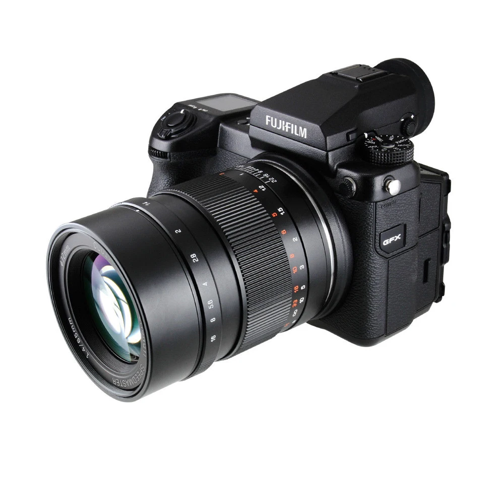 Zhongyi Mitakon Speedmaster 65 мм f/1,4 ручная фокусировка Prime Lens для Fuji GFX mount 50S 50R среднеформатная беззеркальная камера