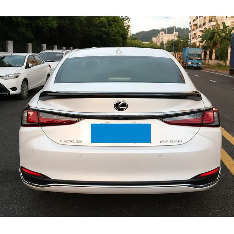 

For Lexus ES260 ES300 ES200 Spoiler 2018-2019 spoiler ABS material car tail primer color rear spoiler for Lexus es sport style