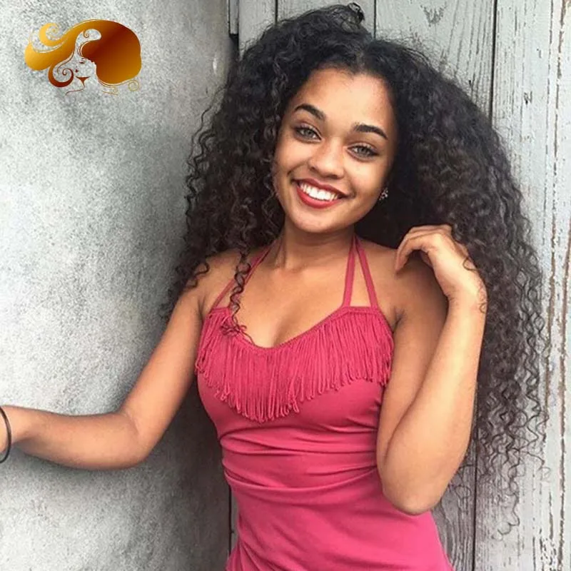 

8A Full Lace Human Hair Wigs For Black Women 250% Density Full Lace Wigs Virgin Brazilian Kinky Curly Lace Front Human Hair Wigs