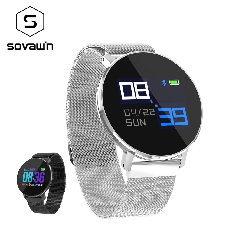 

Sovawin Call Reminder Smart Watch Men Women Heart Rate Monitor Sport Smart Watch Waterproof Russian for Samsung for Xiaomi