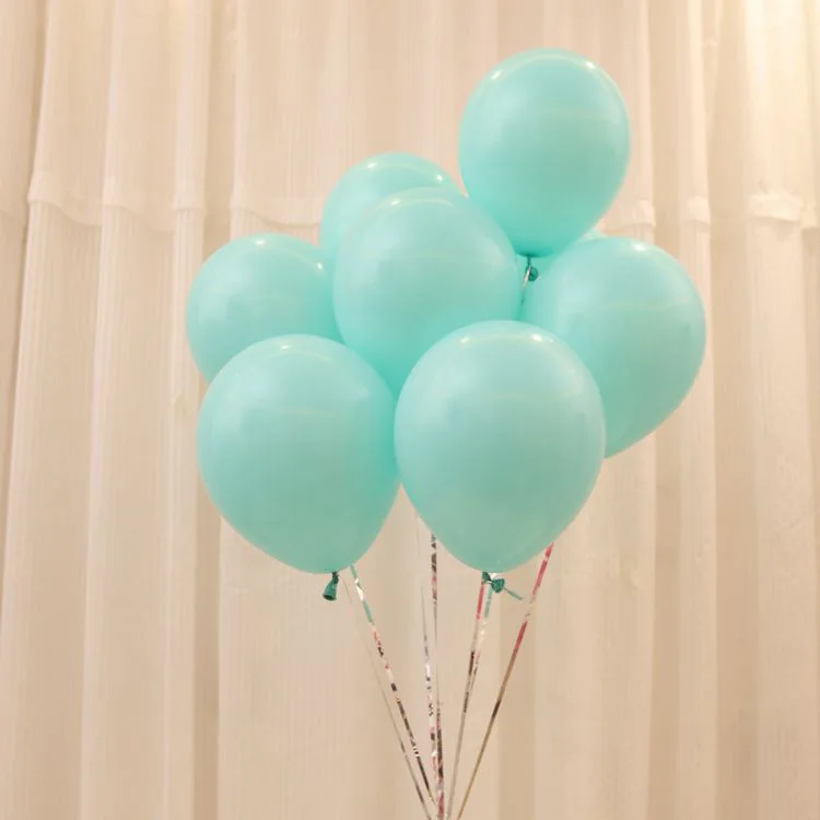 KUWANLE 100 шт./лот 10 дюймов 2,2 г Tiffany Blue Гелием Латексных Шаров Baby Shower шар из латекса День рождения украшения Globos