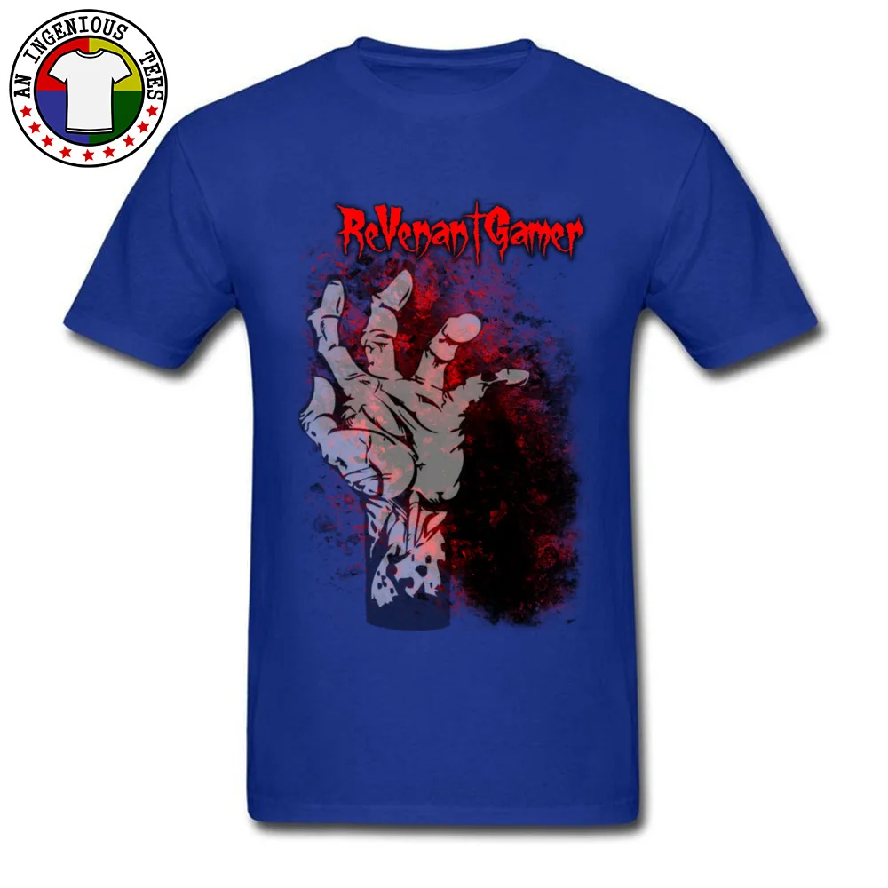 ReVenantGamer T-shirts for Male Cool Father Day Tops T Shirt Short Sleeve Retro Simple Style T-Shirt O-Neck All Cotton ReVenantGamer blue
