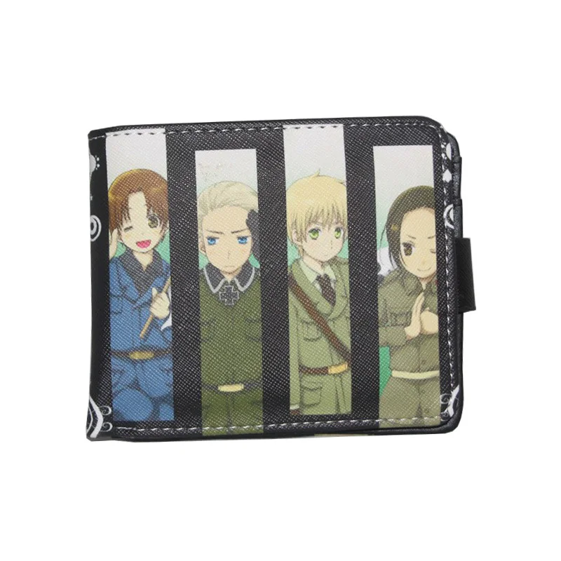 Японский аниме Axis Powers Hetalia PU короткий Косплей двойной кошелек для мужчин и женщин держатель для карт кошелек Carteras Mujer