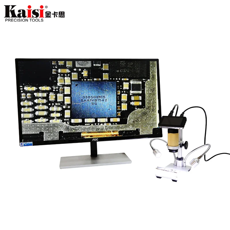 

Kaisi HDMI microscope long object distance digital USB microscope for mobile phone repair soldering tool bga smt watch