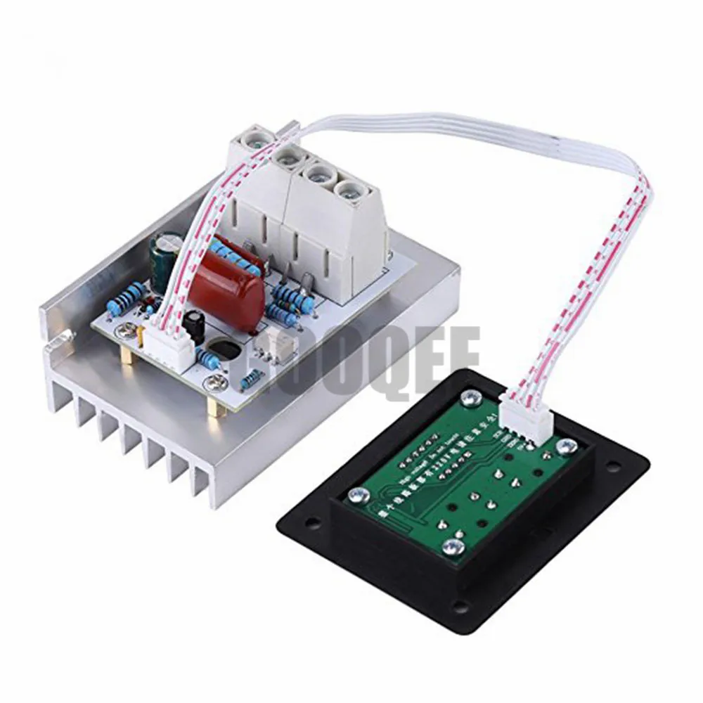 

10000W AC 220V 80A Voltage Controller SCR Digital Voltage Regulator Speed Control Dimmer Thermostat