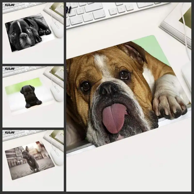 XGZ Gift Mat Funny Puppy Custom Mouse Pad Computer Laptop Anime MousePads Round Mouse Mats 18x22cm