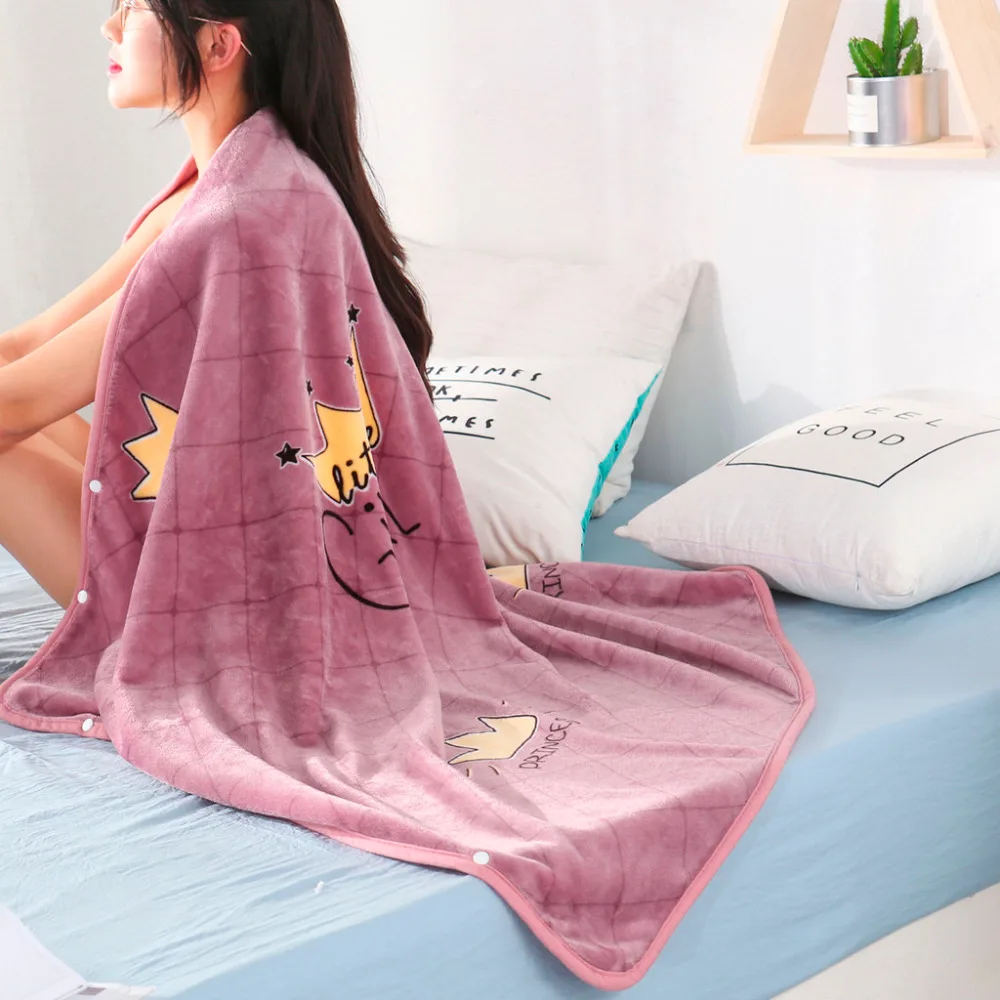 

Autumn multi-function office fa velvet double-sided lazy shawl blanket flannel cape sleeve blanket warm nap blanket M3